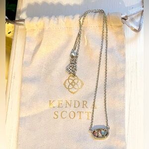Kendra Scott silver abalone necklace